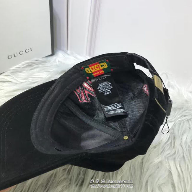 GUCCI古馳 爆款 NY聯名GUCCI古奇專櫃款經典絲絨棒球帽 6881907 LLWJ5794